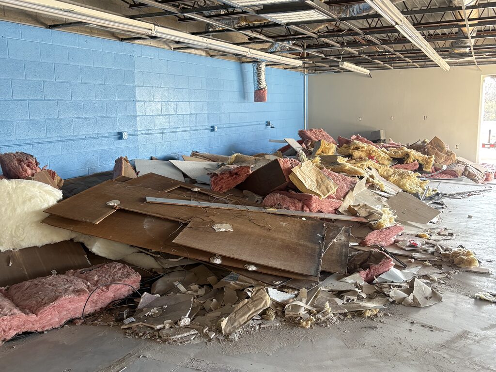 commercial building demolition debris removal in Edmond OK